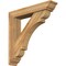 Ekena Millwork Olympic Traditional Rough Sawn Bracket w/ Offset Brace, Western Red Cedar, 6"W x 30"D x 30"H BKT0604X30X30OLY01RWR - alternate 1